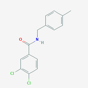 molecular formula C15H13Cl2NO B336599 3,4-dichloro-N-(4-methylbenzyl)benzamide 
