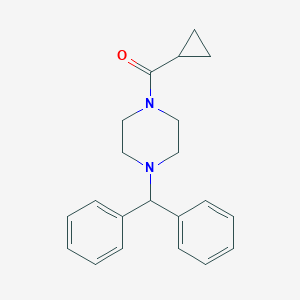 molecular formula C21H24N2O B336600 1-Benzhydryl-4-(cyclopropylcarbonyl)piperazine 