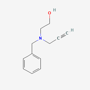 molecular formula C12H15NO B3366031 2-(Benzyl(prop-2-yn-1-yl)amino)ethanol CAS No. 13105-78-7