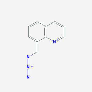 molecular formula C10H8N4 B3366033 8-(Azidomethyl)quinoline CAS No. 131052-51-2