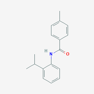 molecular formula C17H19NO B336607 N-(2-isopropylphenyl)-4-methylbenzamide 