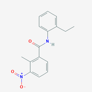 molecular formula C16H16N2O3 B336608 N-(2-ethylphenyl)-2-methyl-3-nitrobenzamide 