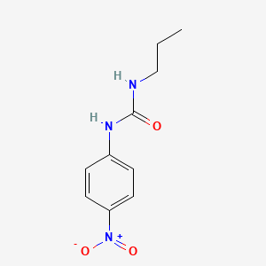 molecular formula C10H13N3O3 B3366091 1-(4-Nitrophenyl)-3-propylurea CAS No. 13141-86-1