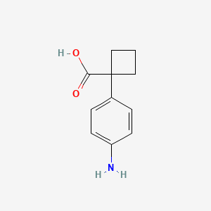 molecular formula C11H13NO2 B3366098 1-(4-Amino-phenyl)-cyclobutanecarboxylic acid CAS No. 1314661-85-2