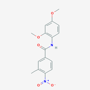 molecular formula C16H16N2O5 B336610 N-(2,4-dimethoxyphenyl)-3-methyl-4-nitrobenzamide 