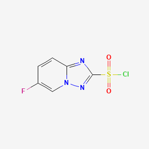 molecular formula C6H3ClFN3O2S B3366109 6-Fluoro-[1,2,4]triazolo[1,5-a]pyridine-2-sulfonyl chloride CAS No. 1315367-94-2