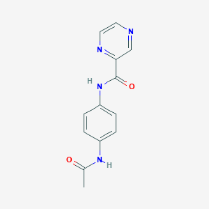 molecular formula C13H12N4O2 B336611 N-(4-acetamidophenyl)pyrazine-2-carboxamide 