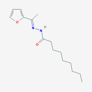 molecular formula C15H24N2O2 B336613 N'-[1-(2-furyl)ethylidene]nonanohydrazide 