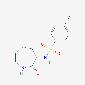 molecular formula C13H18N2O3S B3366135 4-Methyl-N-(2-oxo-3-azepanyl)benzenesulfonamide CAS No. 132130-13-3
