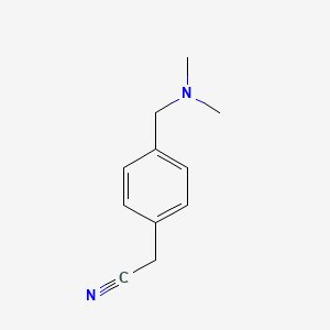 molecular formula C11H14N2 B3366154 4-[(Dimethylamino)methyl]phenylacetonitrile CAS No. 132312-25-5