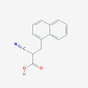 molecular formula C14H11NO2 B3366160 2-Cyano-3-(1-naphthyl)propionic Acid CAS No. 132413-84-4