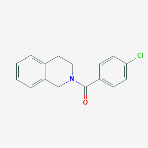 molecular formula C16H14ClNO B336617 2-(4-Chlorobenzoyl)-1,2,3,4-tetrahydroisoquinoline 