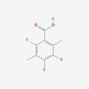 molecular formula C9H7F3O2 B3366170 2,4,5-trifluoro-3,6-dimethylbenzoic Acid CAS No. 132630-87-6