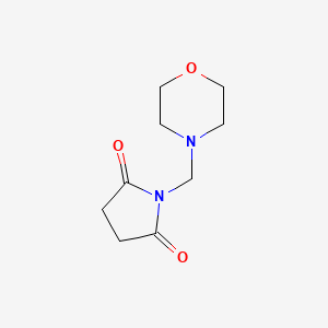 molecular formula C9H14N2O3 B3366185 Succinimide, N-(morpholinomethyl)- CAS No. 13314-97-1