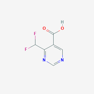 molecular formula C6H4F2N2O2 B3366214 4-(Difluoromethyl)pyrimidine-5-carboxylic acid CAS No. 1340535-05-8
