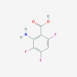 molecular formula C7H4F3NO2 B3366228 2-Amino-3,4,6-trifluoro-benzoic acid CAS No. 1341914-42-8