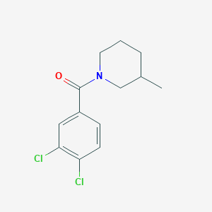 molecular formula C13H15Cl2NO B336623 1-(3,4-Dichlorobenzoyl)-3-methylpiperidine 