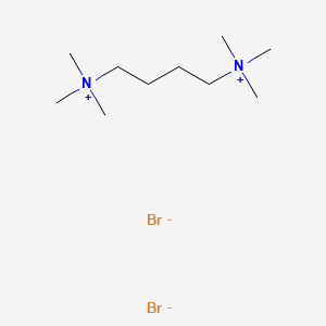 molecular formula C10H26Br2N2 B3366235 N,N,N,N',N',N'-Hexamethyl-N,N'-butan-1,4-diyldiammonium dibromide CAS No. 13440-13-6