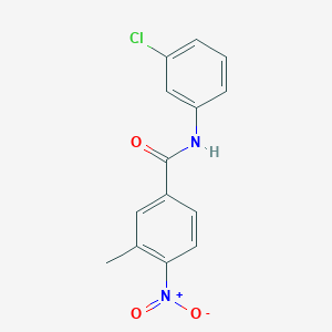molecular formula C14H11ClN2O3 B336626 N-(3-chlorophenyl)-3-methyl-4-nitrobenzamide 