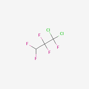 molecular formula C3HCl2F5 B3366272 1,1-Dichloro-1,2,2,3,3-pentafluoropropane CAS No. 13474-88-9