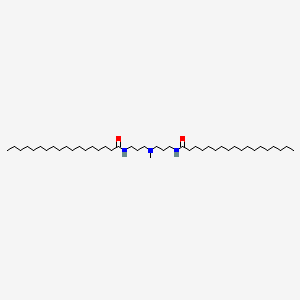 molecular formula C43H87N3O2 B3366273 Octadecanamide, N,N'-[(methylimino)di-3,1-propanediyl]bis- CAS No. 13483-58-4