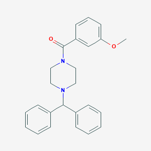 molecular formula C25H26N2O2 B336628 1-Benzhydryl-4-(3-methoxybenzoyl)piperazine 