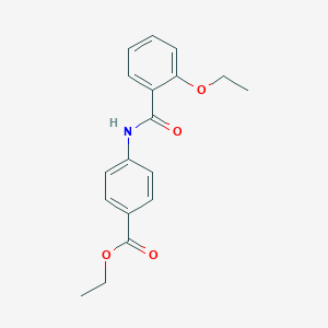 molecular formula C18H19NO4 B336629 Ethyl 4-[(2-ethoxybenzoyl)amino]benzoate 