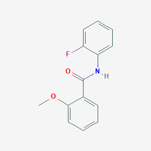 molecular formula C14H12FNO2 B336631 N-(2-fluorophenyl)-2-methoxybenzamide 