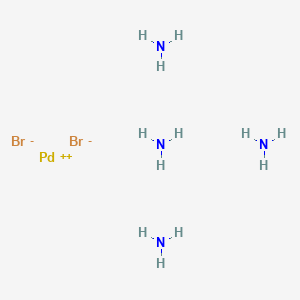 molecular formula Br2H12N4Pd B3366336 Tetraammine palladium (II) bromide CAS No. 13601-53-1