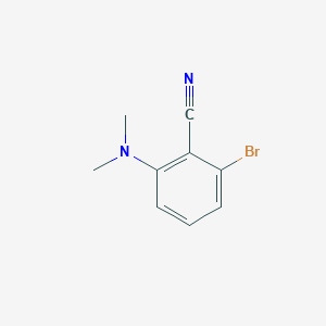 molecular formula C9H9BrN2 B3366350 2-Bromo-6-(dimethylamino)benzonitrile CAS No. 1365271-61-9