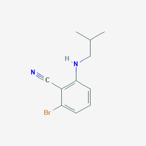 molecular formula C11H13BrN2 B3366368 2-Bromo-6-(isobutylamino)benzonitrile CAS No. 1365272-49-6