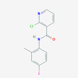 molecular formula C13H10ClIN2O B336637 2-chloro-N-(4-iodo-2-methylphenyl)nicotinamide 