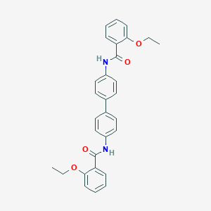 molecular formula C30H28N2O4 B336639 2-ethoxy-N-{4'-[(2-ethoxybenzoyl)amino][1,1'-biphenyl]-4-yl}benzamide 
