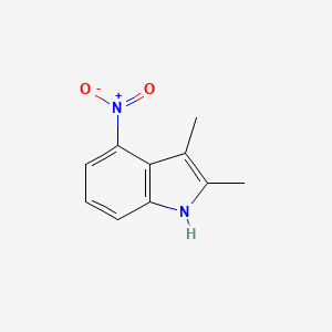 molecular formula C10H10N2O2 B3366396 2,3-Dimethyl-4-nitro-1H-indole CAS No. 13687-74-6