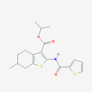 Isopropyl 6-methyl-2-[(2-thienylcarbonyl)amino]-4,5,6,7-tetrahydro-1-benzothiophene-3-carboxylate