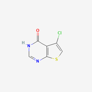 molecular formula C6H3ClN2OS B3366405 5-Chlorothieno[2,3-d]pyrimidin-4(1H)-one CAS No. 137240-12-1