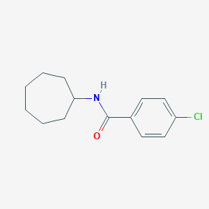 molecular formula C14H18ClNO B336645 4-chloro-N-cycloheptylbenzamide 