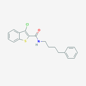 molecular formula C19H18ClNOS B336648 3-chloro-N-(4-phenylbutyl)-1-benzothiophene-2-carboxamide 