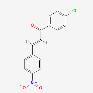 molecular formula C15H10ClNO3 B3366484 (2E)-1-(4-chlorophenyl)-3-(4-nitrophenyl)prop-2-en-1-one CAS No. 13736-61-3