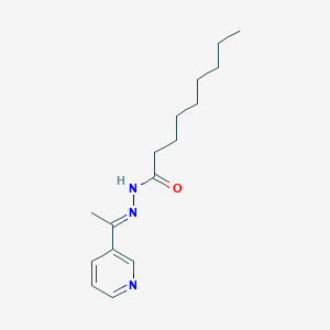 molecular formula C16H25N3O B336653 N'-[1-(3-pyridinyl)ethylidene]nonanohydrazide 