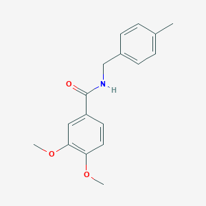 molecular formula C17H19NO3 B336654 3,4-dimethoxy-N-(4-methylbenzyl)benzamide 