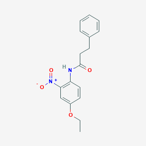 molecular formula C17H18N2O4 B336655 N-(4-ethoxy-2-nitrophenyl)-3-phenylpropanamide 