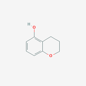 molecular formula C9H10O2 B3366558 3,4-Dihydro-2H-1-benzopyran-5-ol CAS No. 13849-32-6