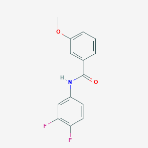molecular formula C14H11F2NO2 B336659 N-(3,4-difluorophenyl)-3-methoxybenzamide 