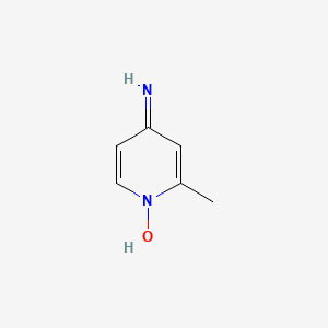 molecular formula C6H8N2O B3366627 4-Amino-2-methylpyridin-1-ium-1-olate CAS No. 14045-17-1