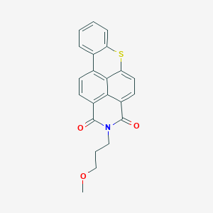 molecular formula C22H17NO3S B3366640 2-(3-Methoxypropyl)-1H-thioxantheno(2,1,9-def)isoquinoline-1,3(2H)-dione CAS No. 14121-47-2