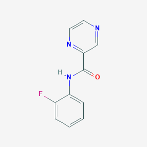 molecular formula C11H8FN3O B336666 N-(2-fluorophenyl)pyrazine-2-carboxamide 