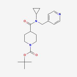 molecular formula C20H29N3O3 B3366670 tert-Butyl 4-(cyclopropyl(pyridin-4-ylmethyl)carbamoyl)piperidine-1-carboxylate CAS No. 1417793-49-7