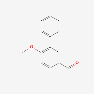 molecular formula C15H14O2 B3366700 1-(4-甲氧基-3-苯基苯基)乙酮 CAS No. 142500-00-3
