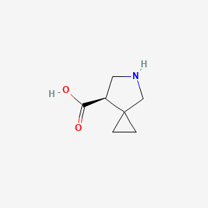 molecular formula C7H11NO2 B3366701 (R)-5-Aza-spiro[2.4]heptane-7-carboxylic acid CAS No. 1427203-53-9